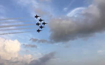 United States Navy Blue Angels Performance at NAS Pensacola, Florida, July 2019