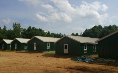 Progress continues on Darkhorse Lodge, Paris, Tennessee.